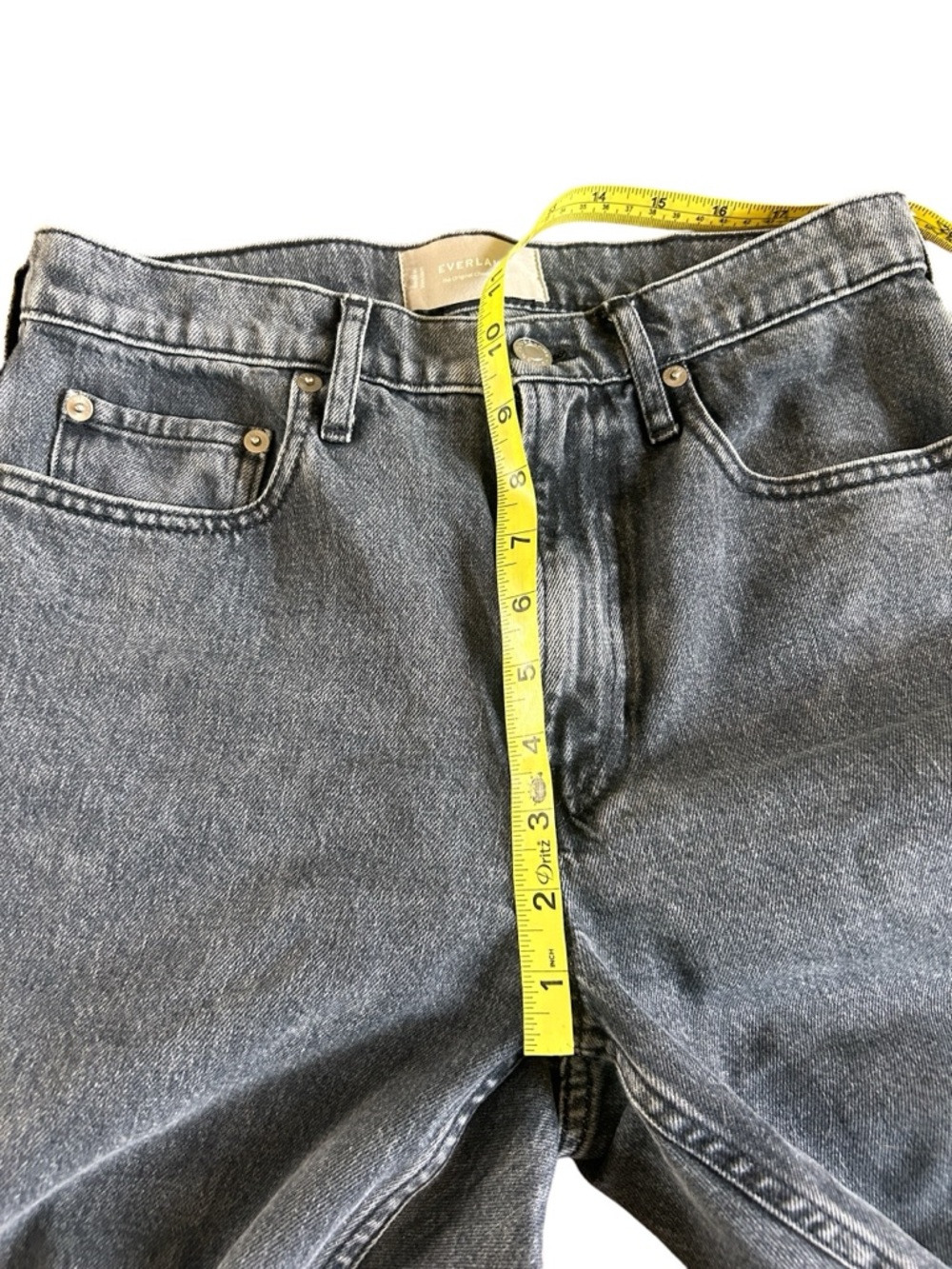 Everlane The Original Cheeky Jeans Faded Black Size 27 SHORT - Picture 4 of 8
